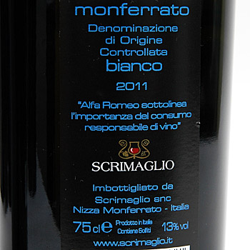 Alfa Romeo 磻()-MONFERRATO DOC BIANCO 2011-