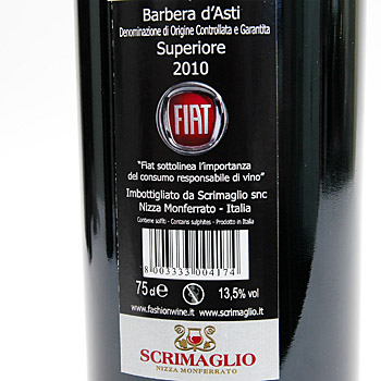 FIAT磻()-BARBERA DASTI DOCG SUPERIORE -2010-