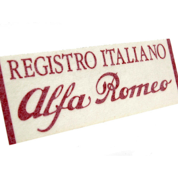 Registro Italiano Alfa Romeoƥå(ʸ/å/Large)