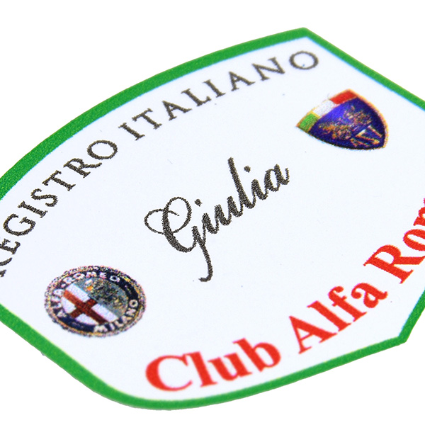 REGISTRO Italiano GIULIA Club Alfa Romeoƥå(Small)