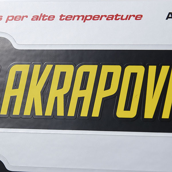 AKRAPOVICޥե顼Ǯƥå